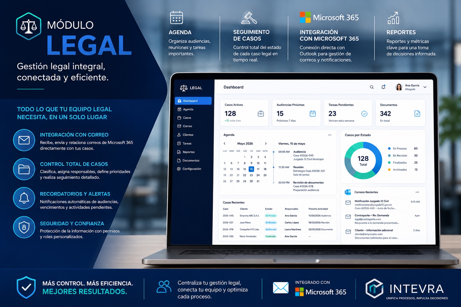 Nuevo: Módulo Legal con integración a Microsoft 365